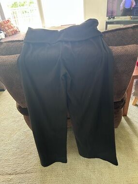 Black Women's Pull-On Wide Leg Pants